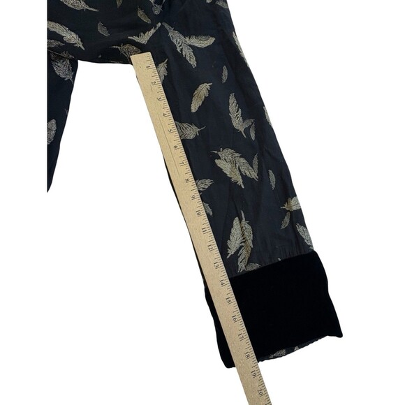 Johnny Was Velvet Metallic Feathers Kimono Cardigan Women M Floral Boho W Belt - Picture 8 of 10